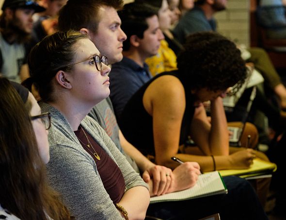 students in a lecture