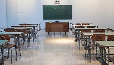 empty classroom