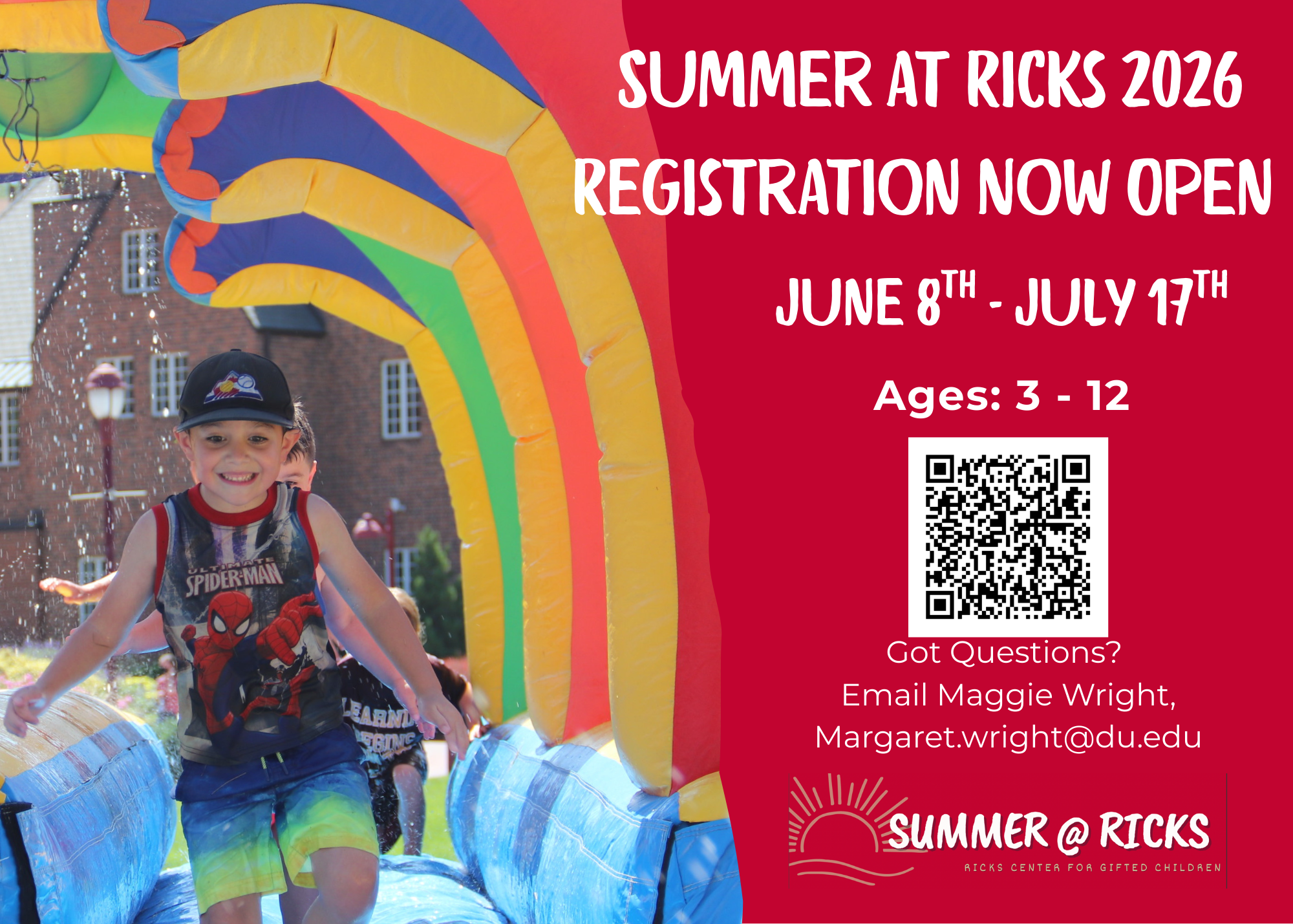 Summer at Ricks registration is now open