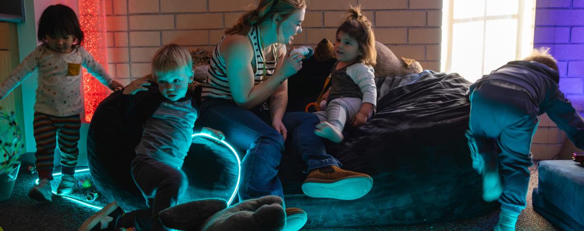 Fisher Kids in Sensory Room